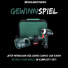 Gewinnspiel: Deine Chance auf einen Metabo Powermaxx im Komplett-Set!