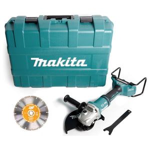 Makita DGA 901 ZKU2 Akku Winkelschleifer 36V ( 2x18V ) 230mm Brushless Solo + Ezynut + 5x Trennscheibe + Koffer - ohne Akku, ohne Ladegerät
