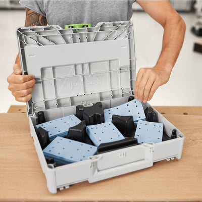 Festool SYS-STF 80X133 GR-Set Kit abrasif P60 - P220 100 pièces ( 578194 ) pour ponceuses vibrantes 80 x 133 mm + Systainer