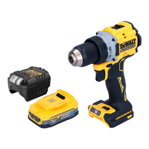 DeWalt DCD 800 E1 Akku Bohrschrauber 18 V 90 Nm Brushless + 1x Powerstack Akku 1,7 Ah + Ladegerät