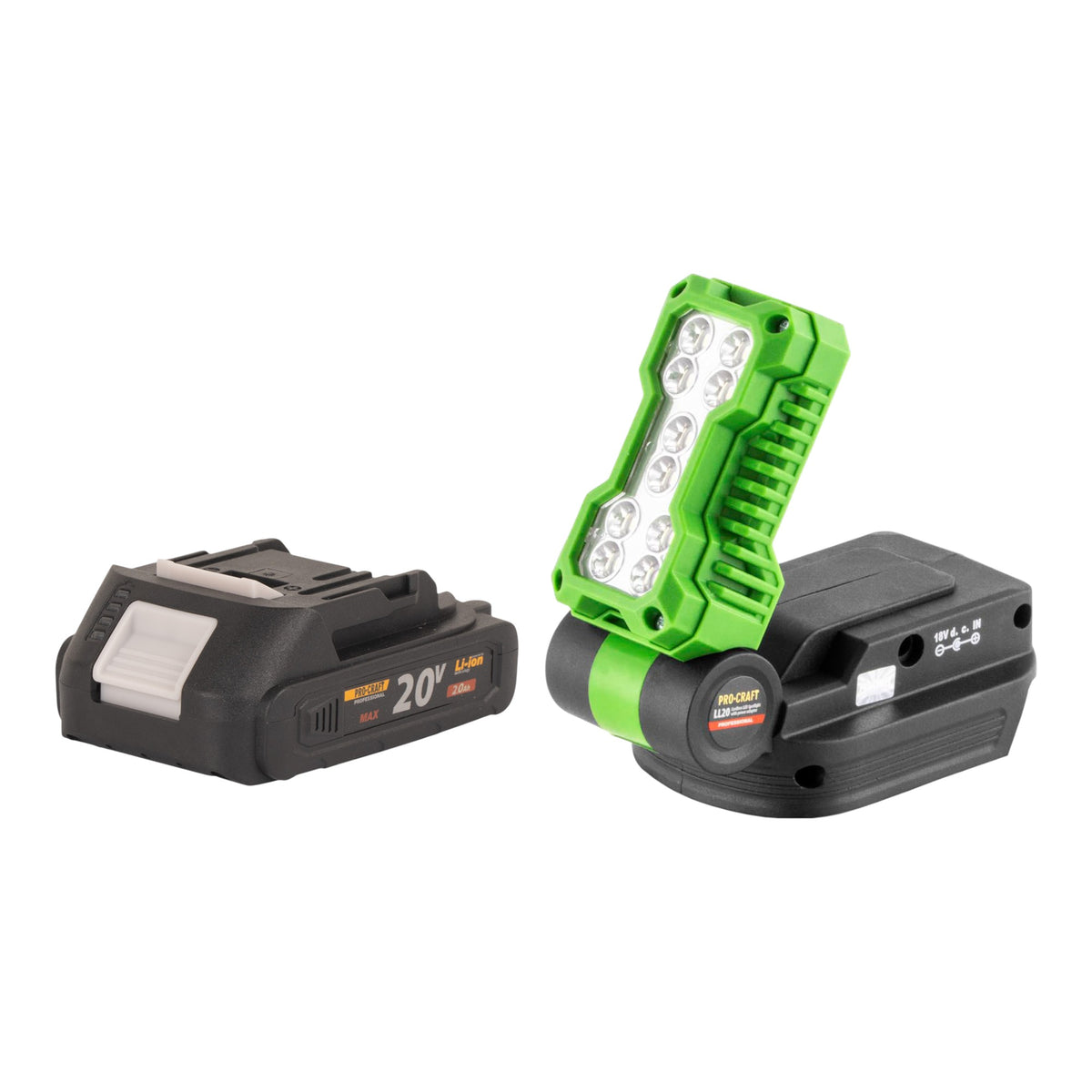 Procraft LL20bb Projecteur LED sans fil 20 V 500 lm + 1x batterie 2,0 Ah - sans chargeur