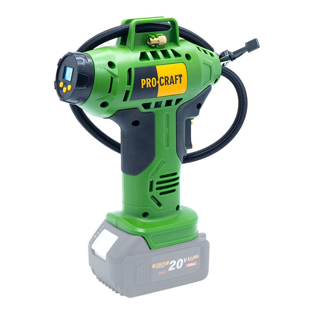 Procraft LK20 Akku Kompressor 20 V 11 bar + 1x Akku 4,0 Ah - ohne Ladegerät