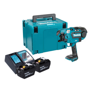 Makita DTR 180 ZJ Akku Bewehrungsverbinder 18 V 0,8 mm Brushless + 2x Akku 9,0 Ah + Ladegerät + Makpac