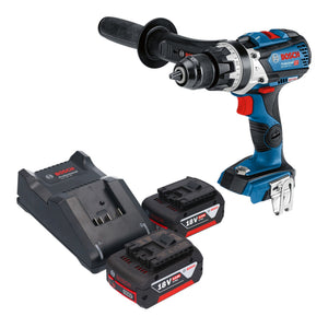 Bosch GSB 18V-110 C Professional Akku Schlagbohrschrauber 18 V 110 Nm Brushless + 2x Akku 5,0 Ah + Ladegerät