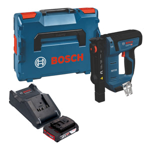 Bosch GTH 18V-14 Professional Akku Holzklammerer 18 V 10,6 x 6 - 14 mm Brushless + 1x Akku 2,0 Ah + Ladegerät + L-Boxx