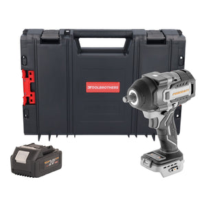 ProCraft Industrial IW850A-BB Akku Schlagschrauber 20 V 850 Nm 1/2" Brushless + 1x Akku 4,0 Ah + RHINO Toolcase - ohne Ladegerät