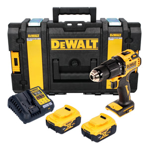 DeWalt DCD 709 P2 Akku Schlagbohrschrauber 18 V 65 Nm + 2x Akku 5,0 Ah + Ladegerät + Tough Box