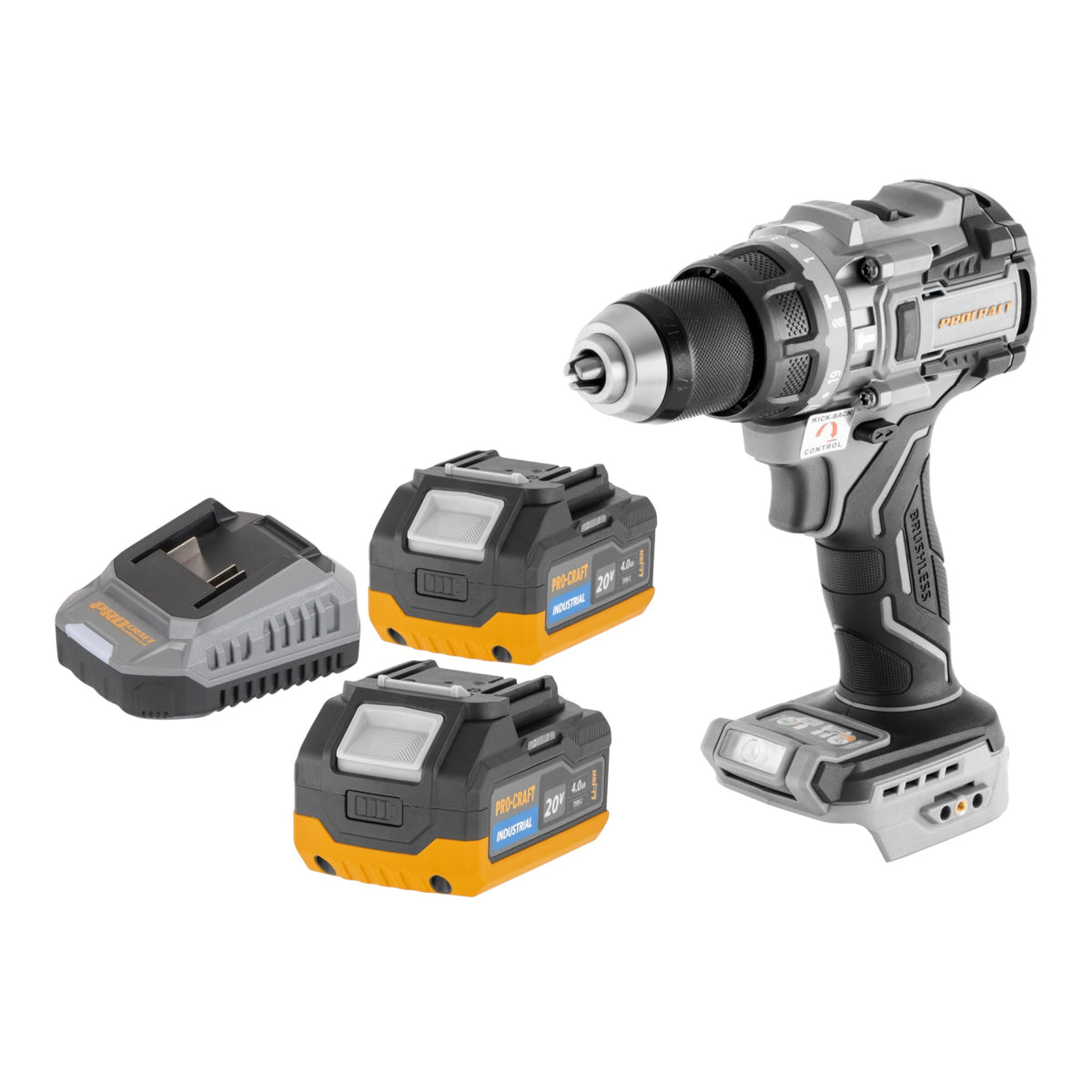 ProCraft Industrial CD20C-BB Avvitatore a percussione a batteria 20 V 120 Nm Brushless Solo - senza batteria, senza caricabatterie