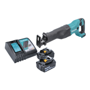 Makita DJR 186 RT Scie sabre sans fil 18 V + 2x Batteries 5,0 Ah + Chargeur