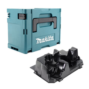 Makita MAKPAC 3 Kunststoffkoffer ( 821551-8 ) + Einlage für Winkelschleifer DGA 511 513 517 ( 839252-4 )