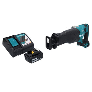 Makita DJR 187 RT1 Scie sabre sans fil 18 V brushless + 1x Batterie 5,0 Ah + Chargeur