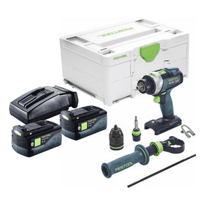 Festool TPC 18/4 I-Basic Akku Schlagbohrschrauber 18 V 75 Nm Brushless + 2x Akku 5,0 Ah + Ladegerät + Systainer