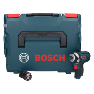 Bosch GDR 12V-105 Professional Akku Drehschlagschrauber 12 V 105 Nm 1/4" + 1x Akku 2,0 Ah + L-Boxx - ohne Ladegerät