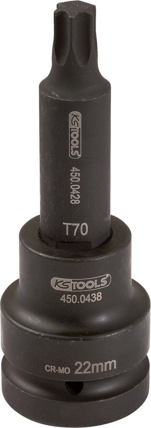 KS TOOLS 3/4" Kraft-Bit-Stecknuss Torx, lang, T70 ( 450.0442 )