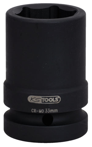 KS TOOLS 1" Sechskant-Kraft-Stecknuss, mittel lang, 27mm ( 515.2127 )