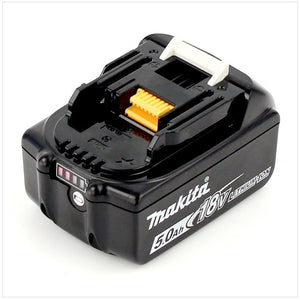 Makita BL 1850 B Batteria al litio da 18V 5,0 Ah ( 197280-8 / 632f15-1 ) con indicatore LED - Successore del 196672-8