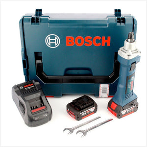Bosch GGS 18 V-LI Akku-Geradschleifer 18V + 2x Akku 6,0Ah + Ladegerät + L-Boxx