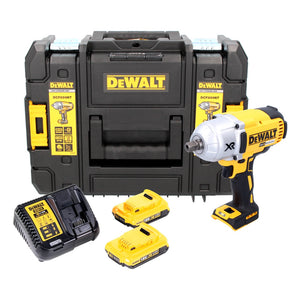 DeWalt DCF 899 D2 Akku Schlagschrauber 18 V 950 Nm 1/2" Brushless + 2x Akku 2,0 Ah + Ladegerät + TSTAK
