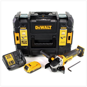 DeWalt DCG 405 D1 Akku Winkelschleifer 18V 125mm Brushless + 1x Akku 2,0Ah + Ladegerät + TSTAK