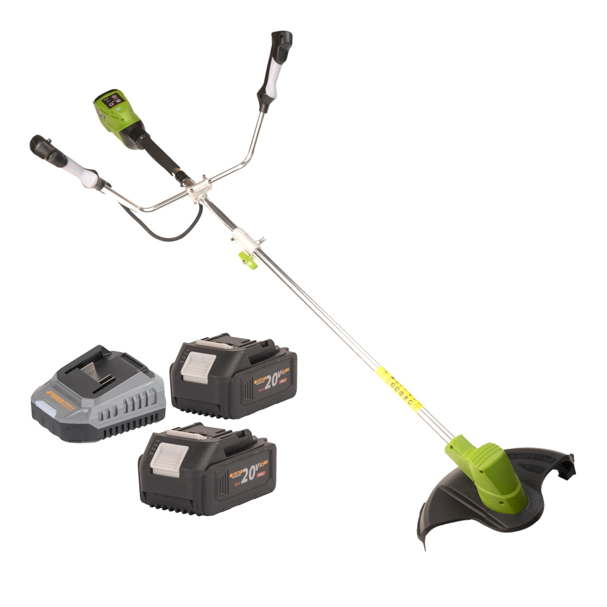 Procraft PTA30 Akku Freischneider 20 V 300 mm Brushless + 2x Akku 4,0 Ah + Ladegerät