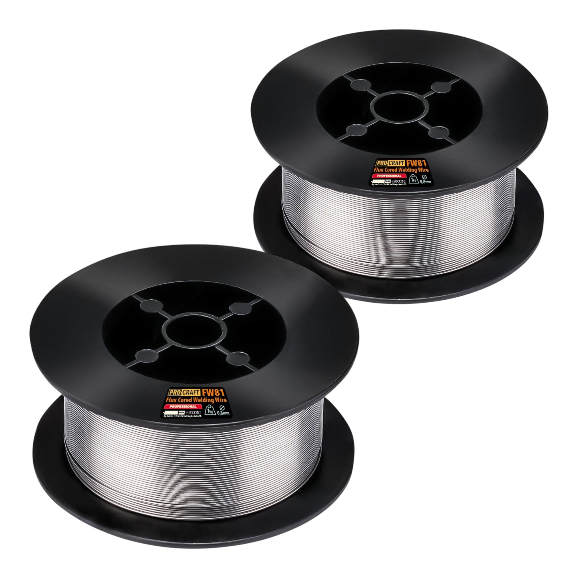 Procraft 2x FW81 Fülldraht Schweißdraht FLUX 0,8 mm 1,0 kg