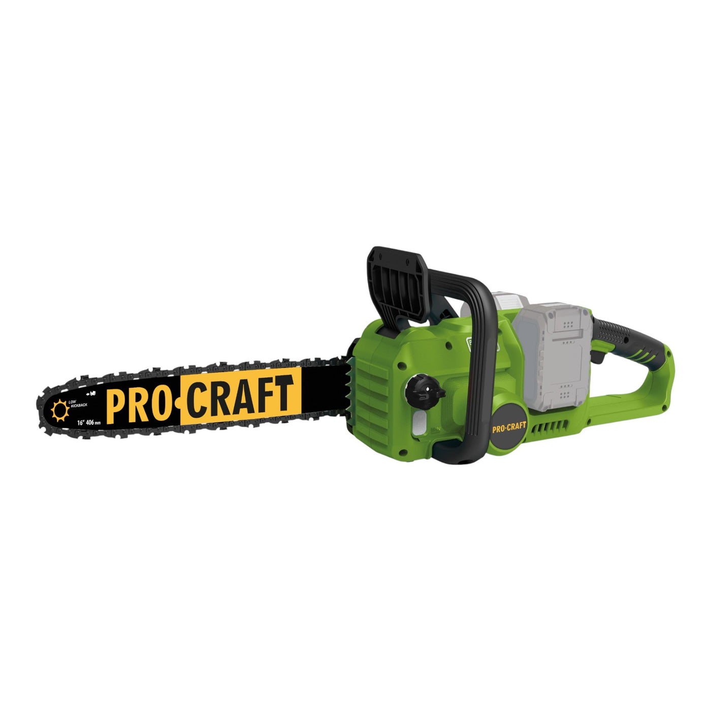 Procraft PCA42/2 Akku Kettensäge 40 V ( 2x 20 V ) 406 mm Brushless Solo - ohne Akku, ohne Ladegerät