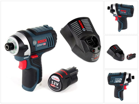 Bosch GDR 12V-105 Akku Drehschlagschrauber 12V 105Nm 1/4" + 1x 3,0 Ah Akku + Ladegerät - Toolbrothers