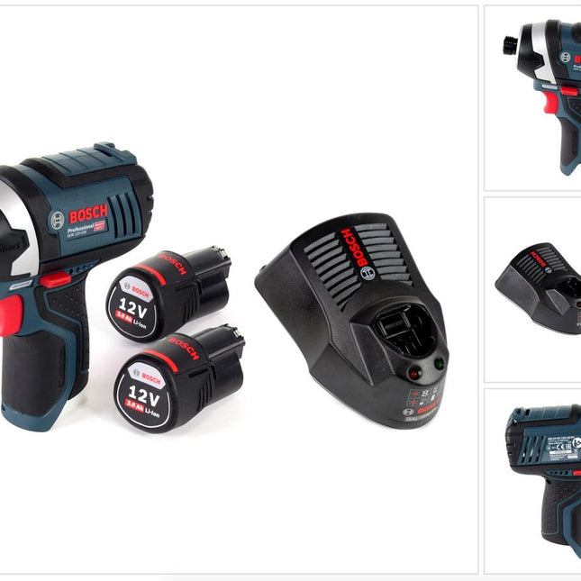 Bosch GDR 12V-105 Akku Drehschlagschrauber 12V 105Nm 1/4" + 2x 3,0 Ah Akku + Ladegerät - Toolbrothers