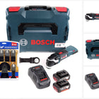 Bosch GOP 18V-28 Akku-Multi-Cutter + 2x Akku 4,0Ah + Ladegerät + WellCut MT-8 8tlg. Sägeblätterset + L-Boxx - Toolbrothers