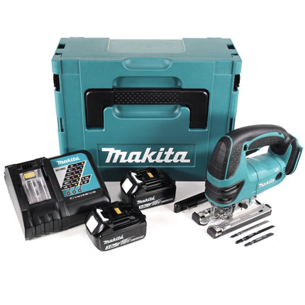 Makita DJV 180 RFJ Akku Stichsäge 18 V + 2x Akku 3,0Ah + Ladegerät + Makpac - Toolbrothers