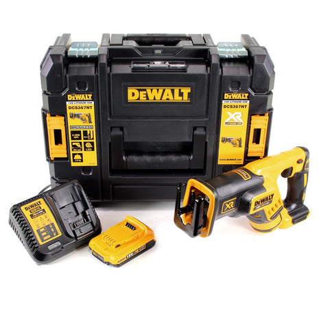 DeWalt DCS 367 D1 Akku Reciprosäge 18V Brushless Säbelsäge + 1x Akku 2,0Ah + Ladegerät + TSTAK - Toolbrothers