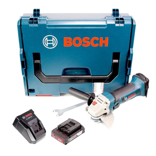 Bosch GWS 18-125 V-LI Akku Winkelschleifer 18V 125mm + 1x Akku 2,0Ah + Ladegerät + L-Boxx - Toolbrothers