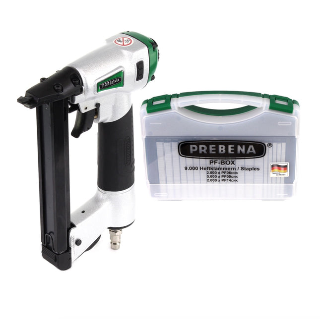 Prebena DNPF16 pneumatic nailer pneumatic stapler + PF-BOX staples 9.000 pcs