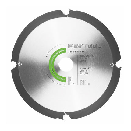 Festool TS 55 REBQ-PLUS Tauchsäge 1200W 160 mm im Systainer ( 561551 ) + Extra Sägeblatt HW - Toolbrothers