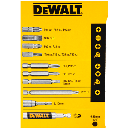 DeWalt Bitset 45-teilig DT 71518 im robustem Tough Case - Toolbrothers