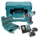 Makita DHP 453 RMJ Akku Schlagbohrschrauber 18 V 42 Nm + 2x 4,0 Ah Akku + Ladegerät + 101 tlg. Bit- & Bohrer Set + Makpac - Toolbrothers