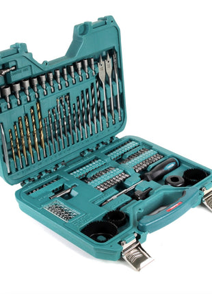 Makita DHP 453 RMJ Akku Schlagbohrschrauber 18 V 42 Nm + 2x 4,0 Ah Akku + Ladegerät + 101 tlg. Bit- & Bohrer Set + Makpac - Toolbrothers