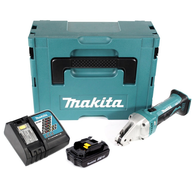 Makita DJS 101 Y1J-D Akku Blechschere 18V + 1x Akku 1,5Ah + Ladegerät + Makpac - Toolbrothers