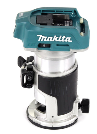 Makita DRT 50 RFJ X2 18 V Li-Ion Akku Brushless Multifunktionsfräse im Makpac inkl. Fräsmodule + 2x 3,0 Akku + Ladegerät - Toolbrothers