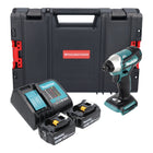 Makita DTD 155 SFJ-R cordless impact wrench 18V 140Nm brushless + 2x rechargeable battery 3.0 Ah + charger + RHINO