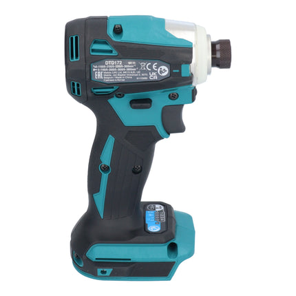 Makita DTD 172 SFJ-R Akku Schlagschrauber 18 V 180 Nm 1/4" Brushless + 2x Akku 3,0 Ah + Ladegerät + RHINO