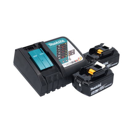 Makita DUC 357 RT2X3 Motosega a batteria 18 V 35 cm senza spazzole + 2x batteria 5,0 Ah + caricabatterie