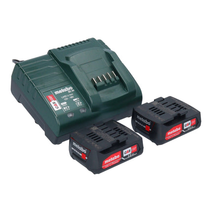Akumulatorowa szlifierka kątowa Metabo PowerMaxx CC 12 BL 12 V 76 mm ( 600348500 ) bezszczotkowa + 2x akumulator 2,0 Ah + ładowarka + metaBOX
