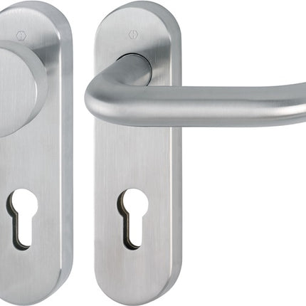 HOPPE Garniture à plaque courte Paris E58/353KH/138 Acier inoxydable F69 ( 3000203107 )