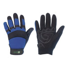 Guantes de piel sintética ELYSEE Master talla 9 negro/azul ( 4000371074 )
