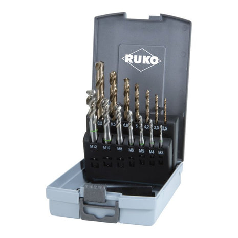 RUKO machine tap set DIN 371/376 C M3-M12 14 pieces ( 4000602049 )