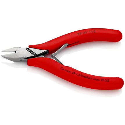 KNIPEX Electronics diagonal cutters length 115 mm shape 2 ( 4000810487 )