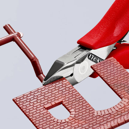 KNIPEX Electronics diagonal cutters length 115 mm shape 2 ( 4000810487 )