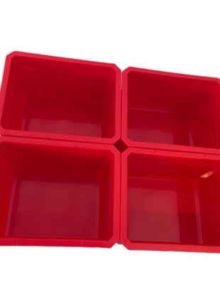 Qbrick System Container Set No. 1 Workshop wall 39 x 35 cm with 4 containers for System ONE and System TWO cases