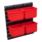 Qbrick System Container Set No. 1 Workshop wall 39 x 35 cm with 4 containers for System ONE and System TWO cases